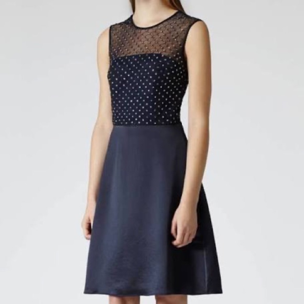 NWT Reiss Mari Sequin Skater Dress Size 0